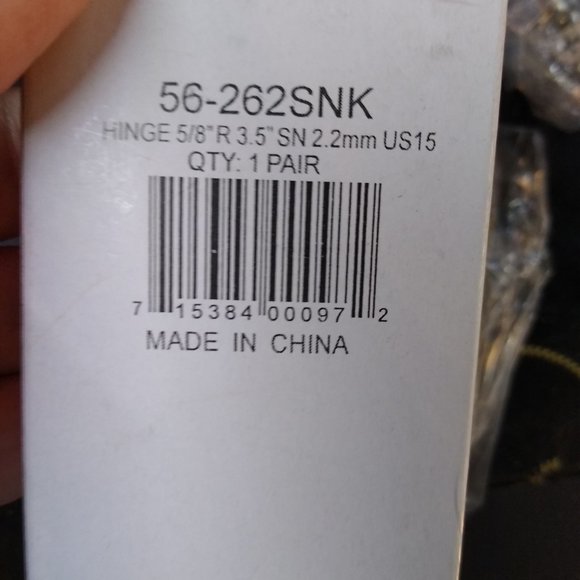 Strybuc Door and Butt Hinge Satin Nickel - Picture 3 of 3